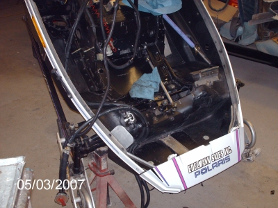 pics of FJ's sled upgrade project