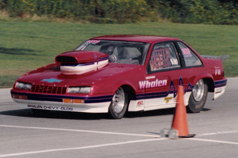 F & R sponser George Whalen's race car built by F&R
